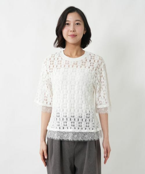 NEMIKA / ネミカ カットソー | レース五分袖カットソー【NEMIKA】 | 詳細7
