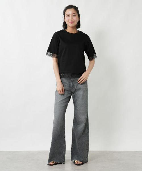 NEMIKA / ネミカ カットソー | レース切替カットソー【NEMIKA】 | 詳細1