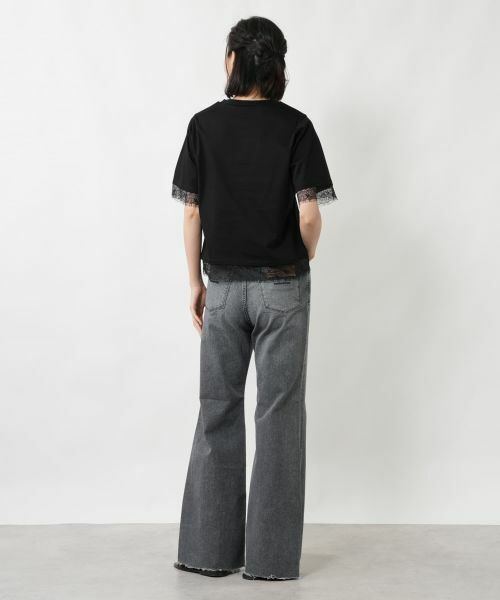 NEMIKA / ネミカ カットソー | レース切替カットソー【NEMIKA】 | 詳細3