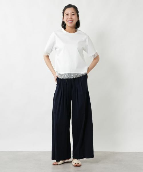 NEMIKA / ネミカ カットソー | レース切替カットソー【NEMIKA】 | 詳細4