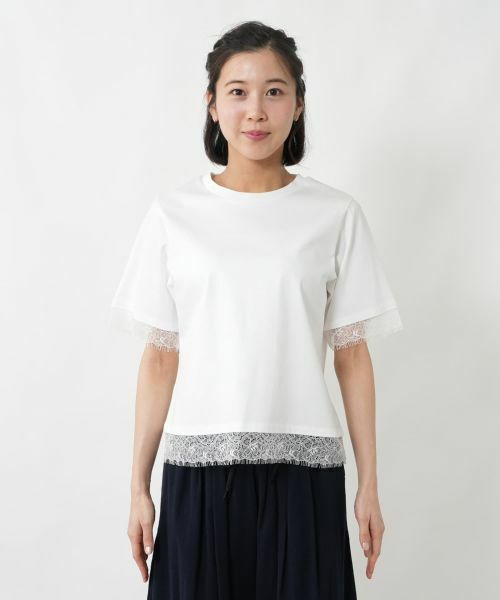 NEMIKA / ネミカ カットソー | レース切替カットソー【NEMIKA】 | 詳細7