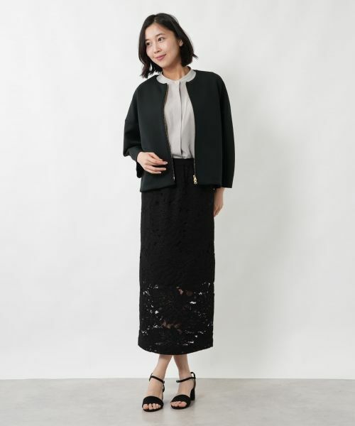 NEMIKA / ネミカ テーラードジャケット | ノーカラージップジャケット【NEMIKA】 | 詳細1