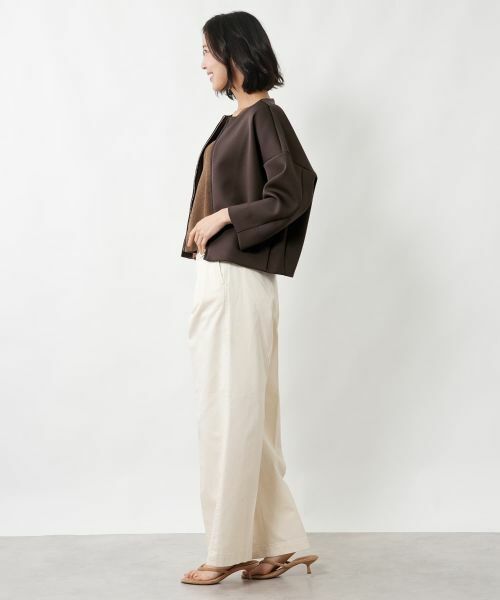 NEMIKA / ネミカ テーラードジャケット | ノーカラージップジャケット【NEMIKA】 | 詳細5