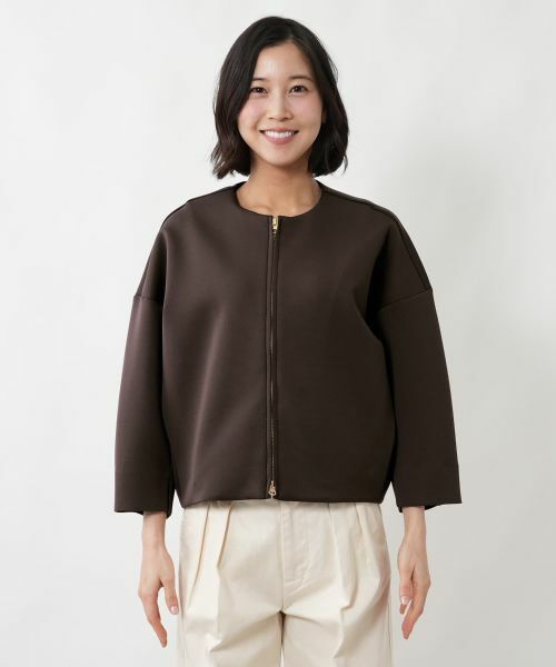 NEMIKA / ネミカ テーラードジャケット | ノーカラージップジャケット【NEMIKA】 | 詳細7