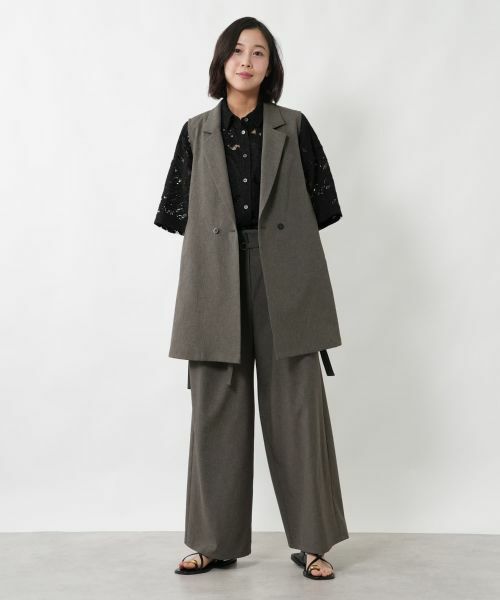 NEMIKA / ネミカ テーラードジャケット | ラペルドダブルロングベスト【NEMIKA】 | 詳細1