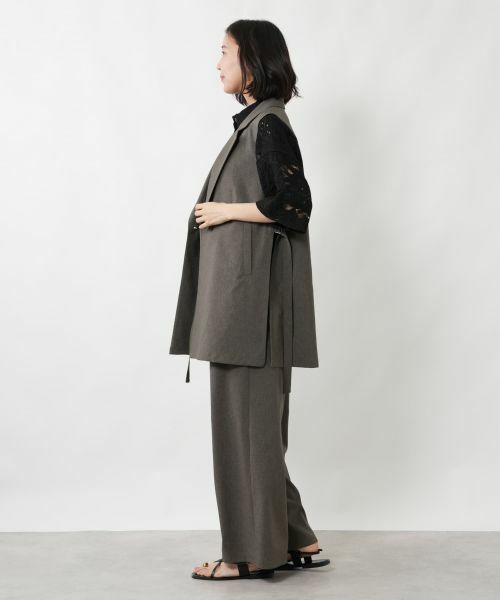 NEMIKA / ネミカ テーラードジャケット | ラペルドダブルロングベスト【NEMIKA】 | 詳細2