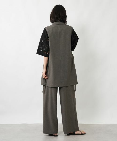 NEMIKA / ネミカ テーラードジャケット | ラペルドダブルロングベスト【NEMIKA】 | 詳細3