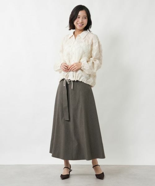 NEMIKA / ネミカ ミニ・ひざ丈スカート | ハイウエストAラインスカート【NEMIKA】 | 詳細1