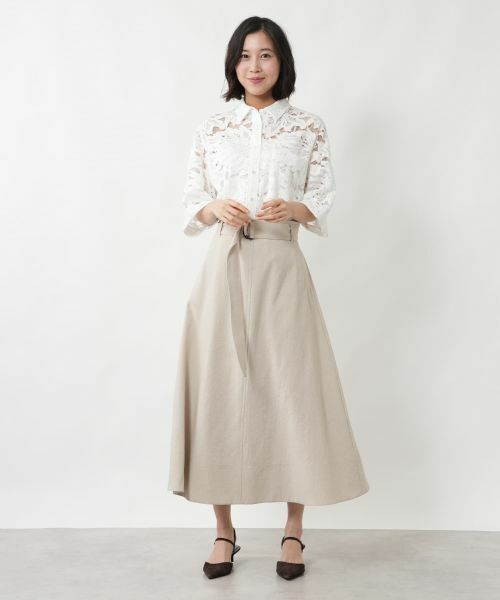 NEMIKA / ネミカ ミニ・ひざ丈スカート | ハイウエストAラインスカート【NEMIKA】 | 詳細4