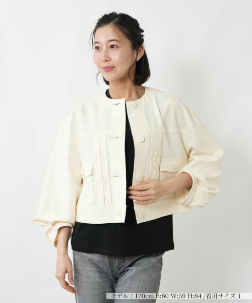 NEMIKA / ネミカ テーラードジャケット | バルーンスリーブジャケット【NEMIKA】（アイボリー）