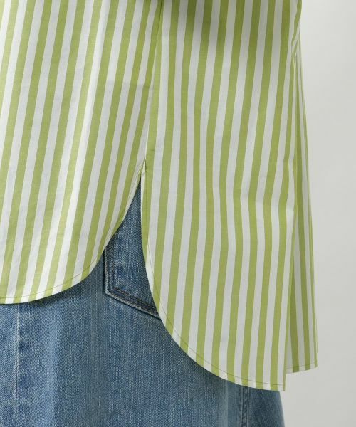 NEMIKA / ネミカ シャツ・ブラウス | ストライプバンドカラーブラウス【NEMIKA】 | 詳細14