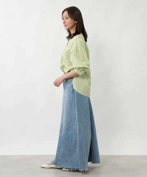 NEMIKA / ネミカ シャツ・ブラウス | ストライプバンドカラーブラウス【NEMIKA】 | 詳細5