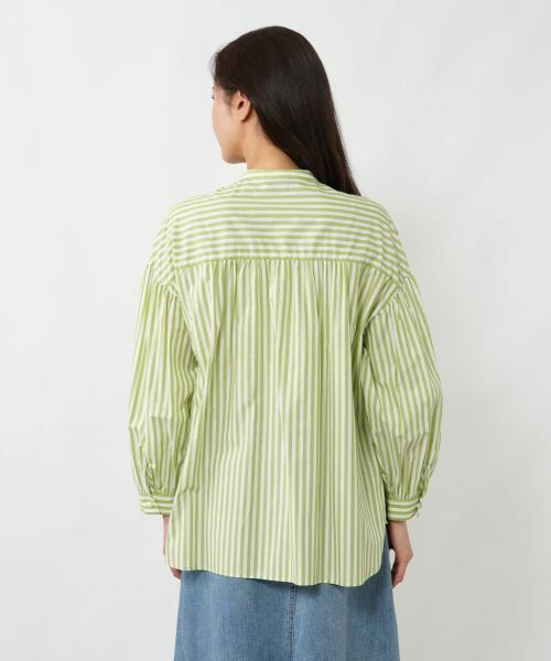 NEMIKA / ネミカ シャツ・ブラウス | ストライプバンドカラーブラウス【NEMIKA】 | 詳細9