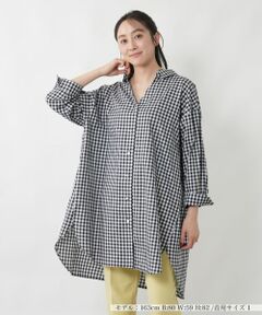 NEMIKA / ネミカ シャツ・ブラウス | チェックスキッパーチュニックブラウス【NEMIKA】