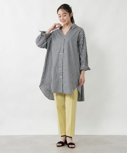 NEMIKA / ネミカ シャツ・ブラウス | チェックスキッパーチュニックブラウス【NEMIKA】 | 詳細1