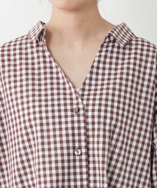 NEMIKA / ネミカ シャツ・ブラウス | チェックスキッパーチュニックブラウス【NEMIKA】 | 詳細10