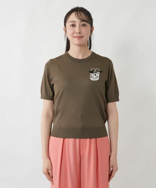 NEMIKA / ネミカ ニット・セーター | 刺繍クルーネックニット【NEMIKA】 | 詳細7