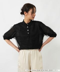 NEMIKA / ネミカ ニット・セーター | チュールレイヤードポロシャツ【NEMIKA】