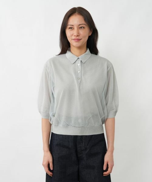 NEMIKA / ネミカ ニット・セーター | チュールレイヤードポロシャツ【NEMIKA】 | 詳細10