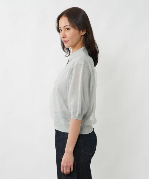 NEMIKA / ネミカ ニット・セーター | チュールレイヤードポロシャツ【NEMIKA】 | 詳細11