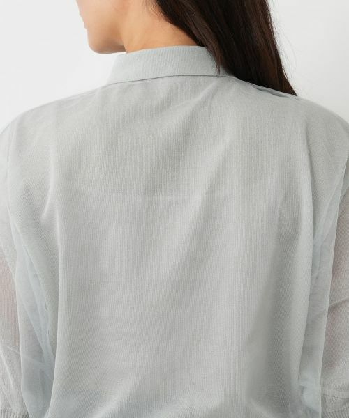 NEMIKA / ネミカ ニット・セーター | チュールレイヤードポロシャツ【NEMIKA】 | 詳細14
