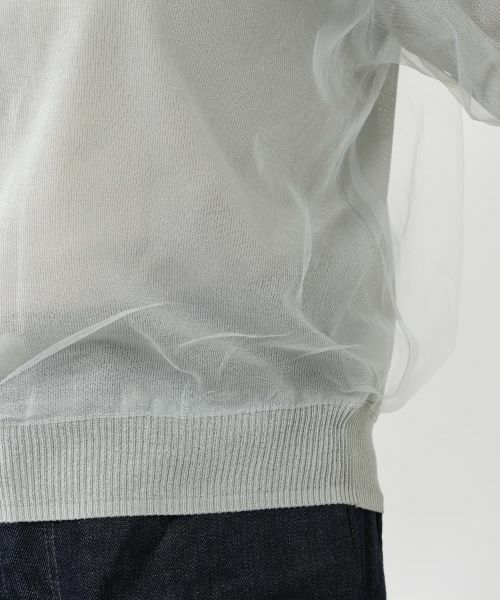 NEMIKA / ネミカ ニット・セーター | チュールレイヤードポロシャツ【NEMIKA】 | 詳細16