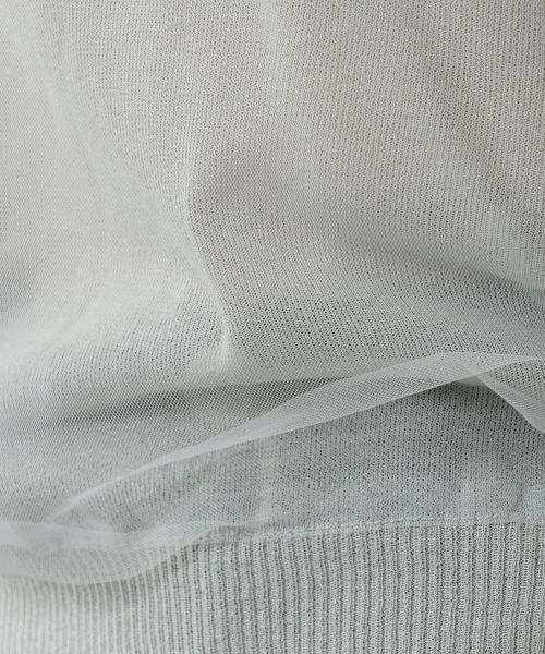 NEMIKA / ネミカ ニット・セーター | チュールレイヤードポロシャツ【NEMIKA】 | 詳細18