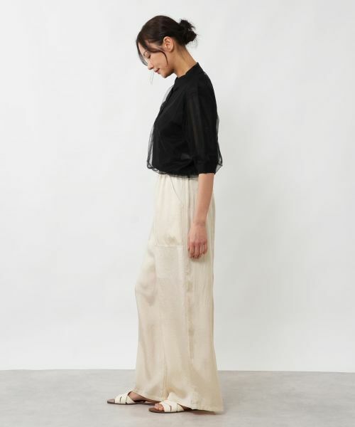 NEMIKA / ネミカ ニット・セーター | チュールレイヤードポロシャツ【NEMIKA】 | 詳細5