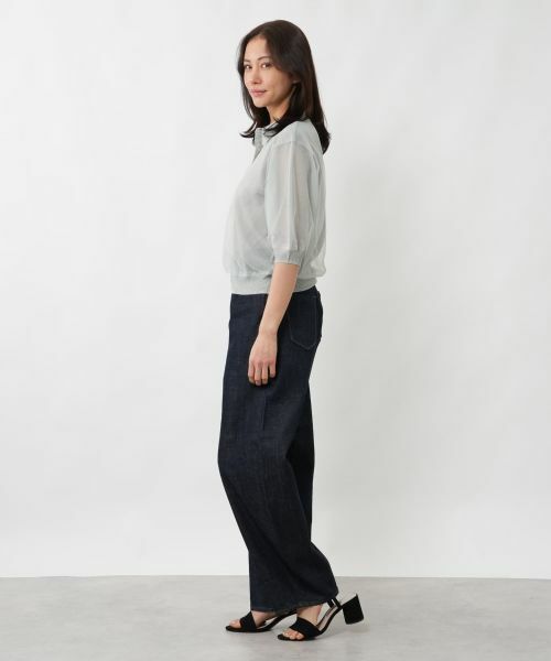 NEMIKA / ネミカ ニット・セーター | チュールレイヤードポロシャツ【NEMIKA】 | 詳細8