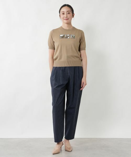 NEMIKA / ネミカ ニット・セーター | 猫柄インターシャニット【NEMIKA】 | 詳細1