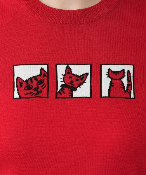 NEMIKA / ネミカ ニット・セーター | 猫柄インターシャニット【NEMIKA】 | 詳細14