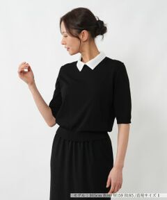 NEMIKA / ネミカ ニット・セーター | クロップドスリーブプルオーバー【NEMIKA】