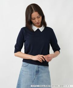 NEMIKA / ネミカ ニット・セーター | クロップドスリーブプルオーバー【NEMIKA】