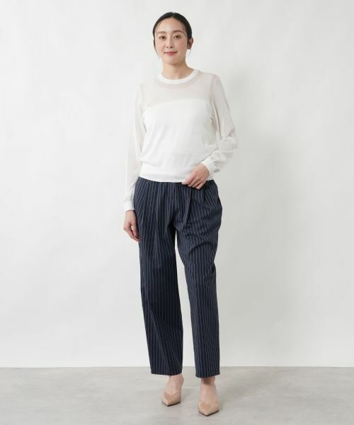 NEMIKA / ネミカ ニット・セーター | シアーインターシャニット【NEMIKA】 | 詳細4