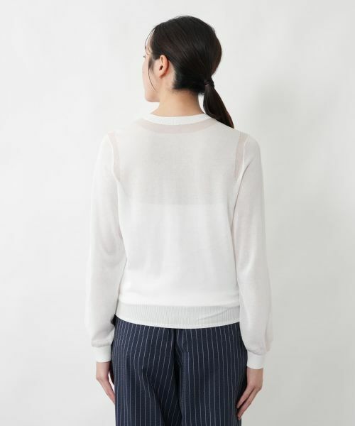 NEMIKA / ネミカ ニット・セーター | シアーインターシャニット【NEMIKA】 | 詳細9