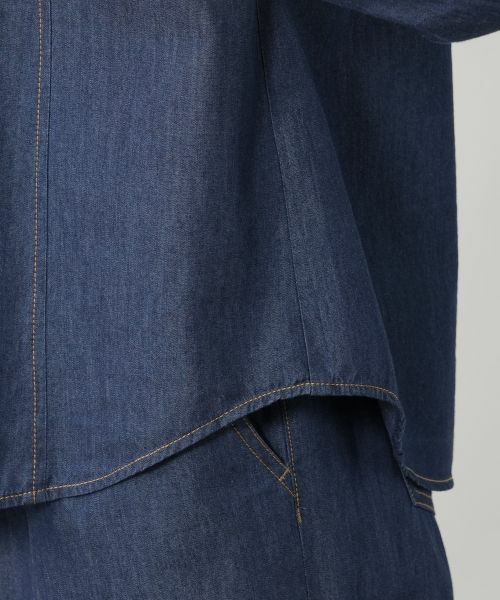 NEMIKA / ネミカ シャツ・ブラウス | ノーカラーデニムブラウス【NEMIKA】 | 詳細13
