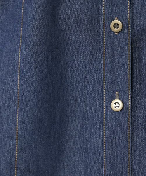 NEMIKA / ネミカ シャツ・ブラウス | ノーカラーデニムブラウス【NEMIKA】 | 詳細14