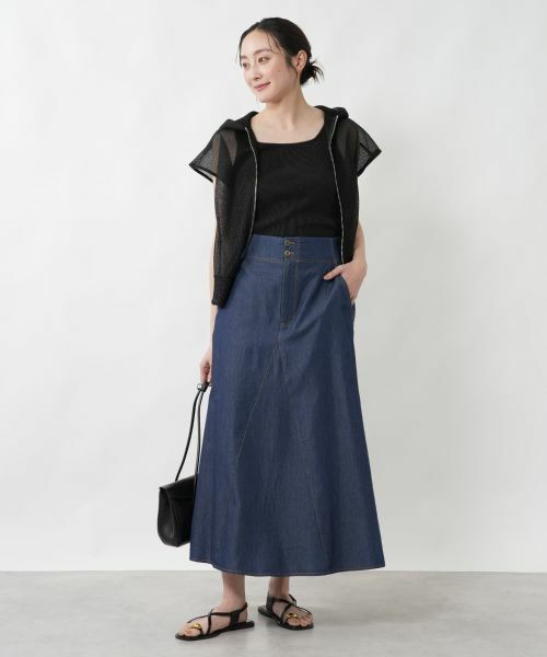 NEMIKA / ネミカ ミニ・ひざ丈スカート | デニムフレアスカート【NEMIKA】 | 詳細1