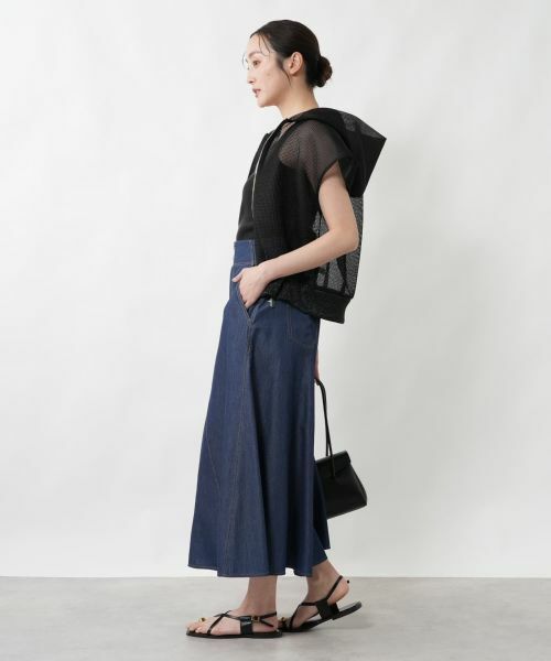 NEMIKA / ネミカ ミニ・ひざ丈スカート | デニムフレアスカート【NEMIKA】 | 詳細2