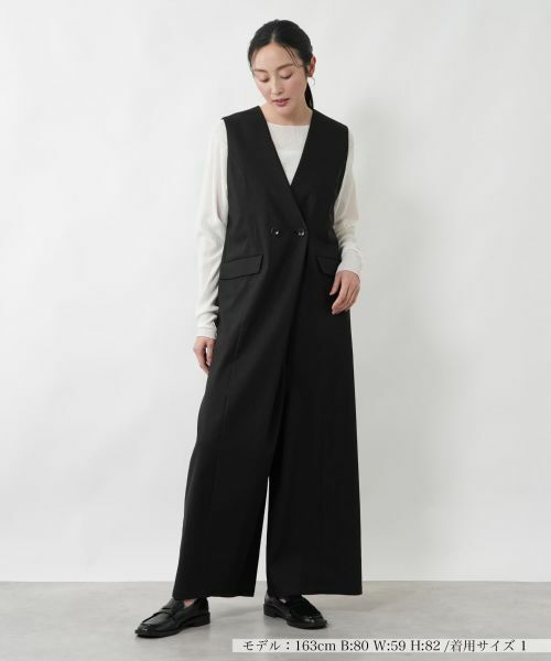 NEMIKA / ネミカ その他パンツ | ダブルオールインワンワイドパンツ【NEMIKA】（ブラック）