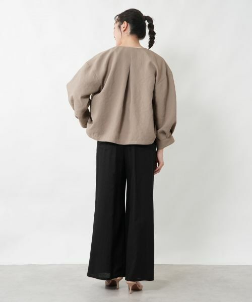 NEMIKA / ネミカ テーラードジャケット | ドロップノーカラージャケット【NEMIKA】 | 詳細6