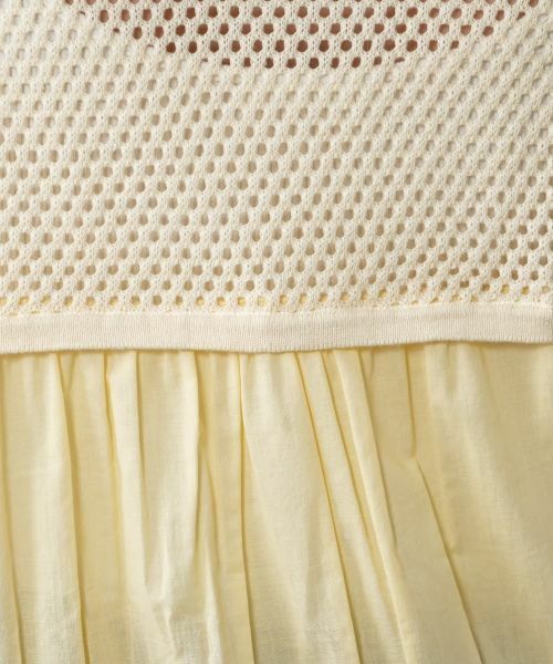 NEMIKA / ネミカ カーディガン・ボレロ | 透かし編み切替ジップブルゾン【NEMIKA】 | 詳細11