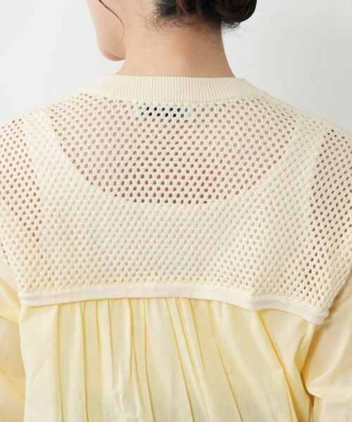 NEMIKA / ネミカ カーディガン・ボレロ | 透かし編み切替ジップブルゾン【NEMIKA】 | 詳細8