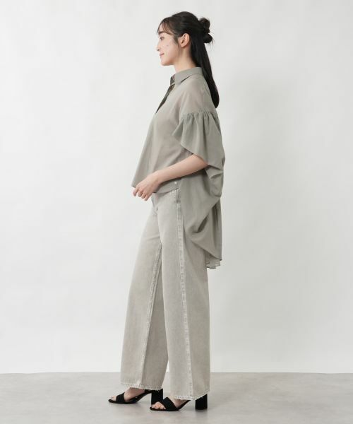 NEMIKA / ネミカ シャツ・ブラウス | テールカットヘムフレアブラウス【NEMIKA】 | 詳細2