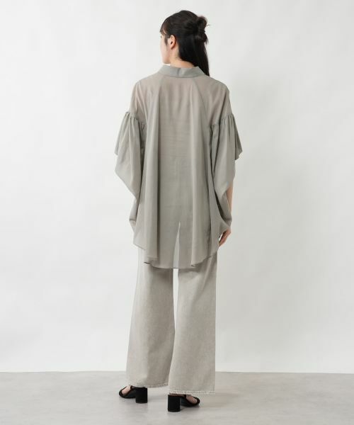 NEMIKA / ネミカ シャツ・ブラウス | テールカットヘムフレアブラウス【NEMIKA】 | 詳細3