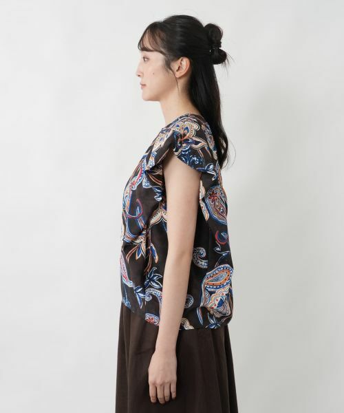 NEMIKA / ネミカ シャツ・ブラウス | ペイズリー柄タックブラウス【NEMIKA】 | 詳細6