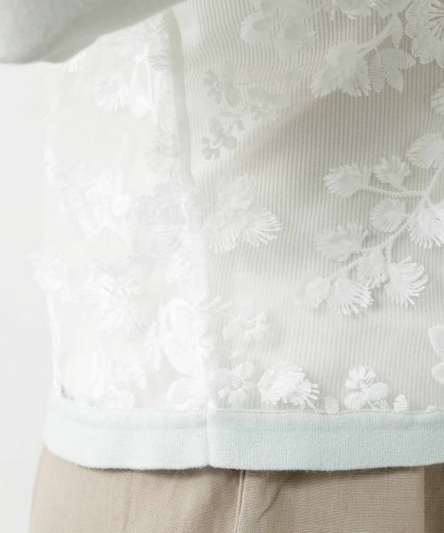 NEMIKA / ネミカ カーディガン・ボレロ | シアーレース切替カーディガン【NEMIKA】 | 詳細13
