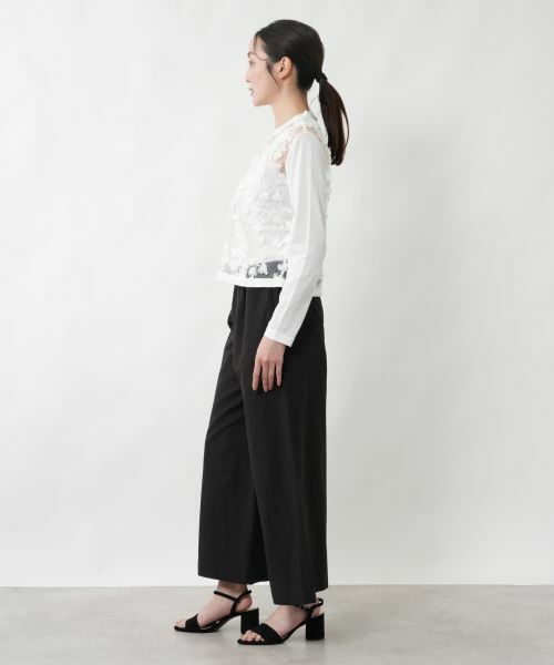 NEMIKA / ネミカ カーディガン・ボレロ | シアーレース切替カーディガン【NEMIKA】 | 詳細2