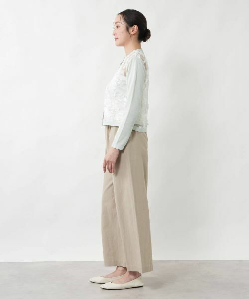 NEMIKA / ネミカ カーディガン・ボレロ | シアーレース切替カーディガン【NEMIKA】 | 詳細5