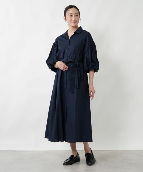 NEMIKA / ネミカ ドレス | バルーンスリーブシャツワンピース【NEMIKA】 | 詳細1